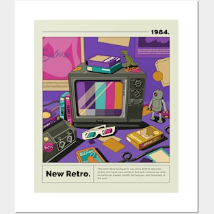 Retro 80's Tee Posters and Art